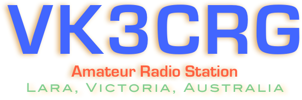 VK3CRG
Amateur Radio Station
Lara, Victoria, Australia
